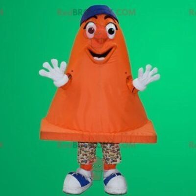 Orange signaling stud REDBROKOLY mascot