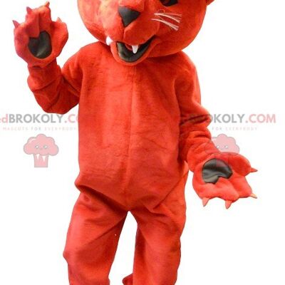 Giant red tiger REDBROKOLY mascot