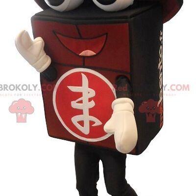 Giant black and red bento REDBROKOLY mascot