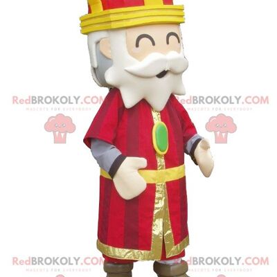Colorful and jovial king REDBROKOLY mascot