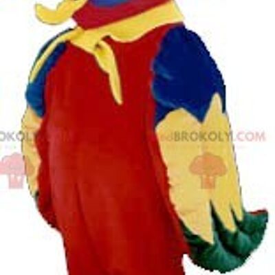 Colorful parrot REDBROKOLY mascot