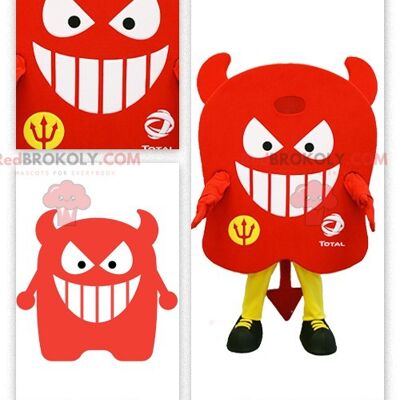 All red devil REDBROKOLY mascot