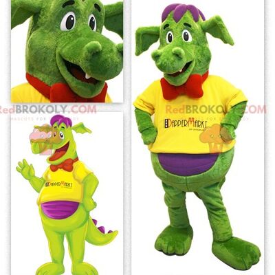 Colorful dinosaur REDBROKOLY mascot