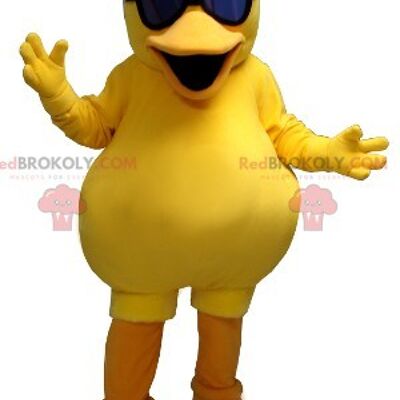 Big yellow chick duck REDBROKOLY mascot