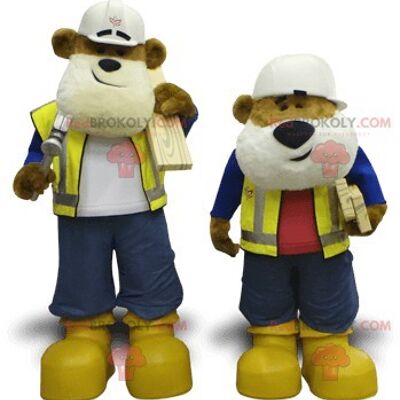 2 DIY bear REDBROKOLY mascots