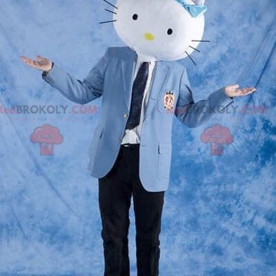 Hello Kitty cat head REDBROKOLY mascot