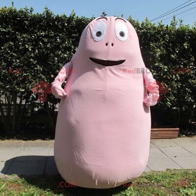 Barbapapa famous cartoon pink character REDBROKOLY mascot