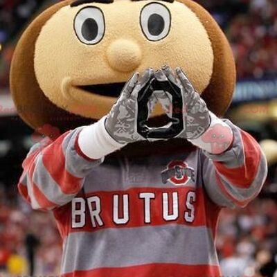 Brutus famous sports REDBROKOLY mascot
