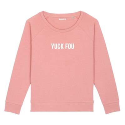 Sweatshirt "Yuck Fou" - Damen - Farbe Canyon pink