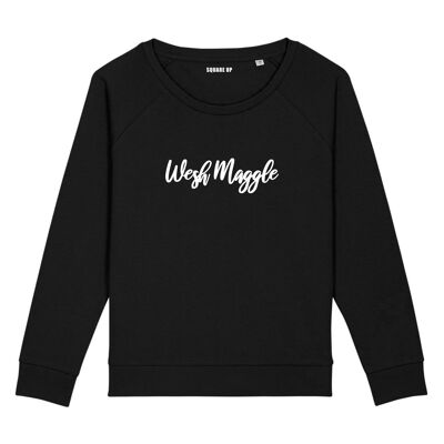 Sweat "Wesh Maggle" - Femme - Couleur Noir