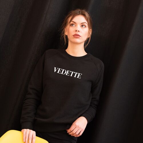 Sweat "Vedette" - Femme - Couleur Noir