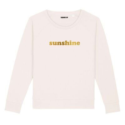 Sweat "Sunshine" - Femme - Couleur Creme