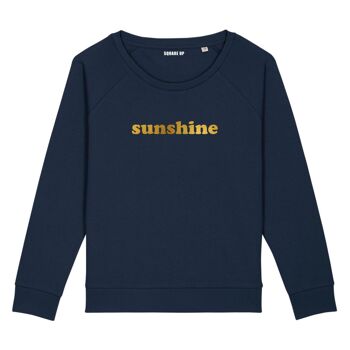 Sweat "Sunshine" - Femme - Couleur Bleu Marine