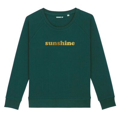 Sweatshirt "Sunshine" - Damen - Farbe Flaschengrün
