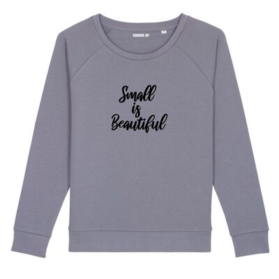 Sweatshirt "Small is beautiful" - Woman - Color Lavender