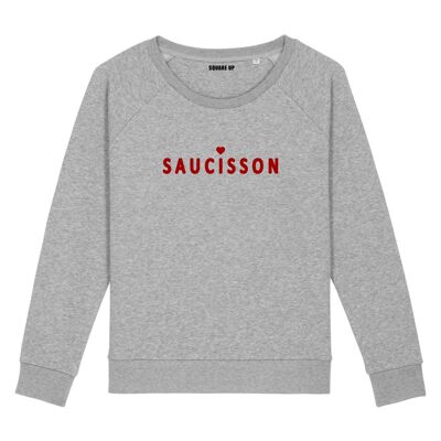 Sweatshirt "Saucisson" - Damen - Farbe Grau meliert