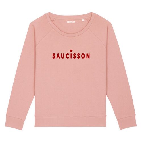 Sweat "Saucisson" - Femme - Couleur Rose canyon