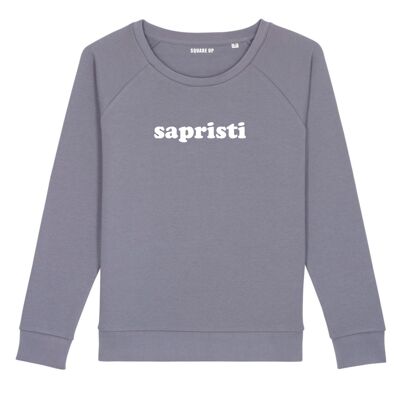 Sweat "Sapristi" - Femme - Couleur Lavande