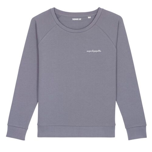 Sweat "Saperlipopette" - Femme - Couleur Lavande