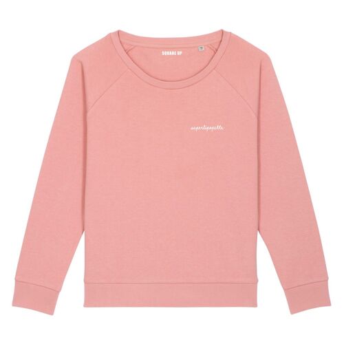 Sweat "Saperlipopette" - Femme - Couleur Rose canyon