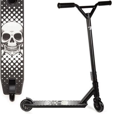 Land Surfer Stunt Scooter Black Skull