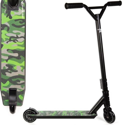 Land Surfer Stunt Scooter Camouflage Green