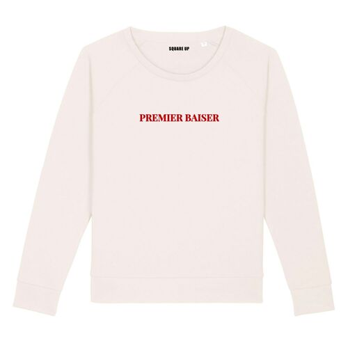 Sweat "Premier Baiser" - Femme - Couleur Creme