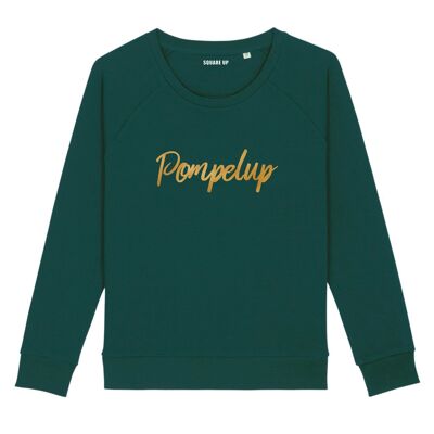 "Pompelup" Sweatshirt - Woman - Color Bottle Green