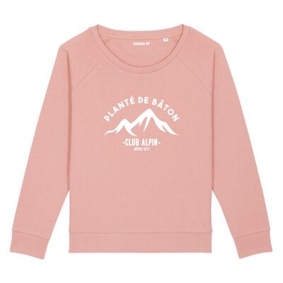 Sweatshirt "Planted stick" - Woman - Color Canyon pink