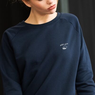 Sweatshirt "Kleines Brot" - Damen - Farbe Marineblau