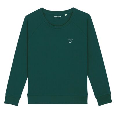 Sudadera "Pan Pequeño" - Mujer - Color Verde Botella