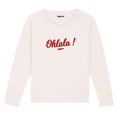 Sweat "Ohlala" - Femme - Couleur Creme