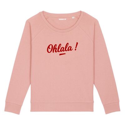 Sweat "Ohlala" - Femme - Couleur Rose canyon