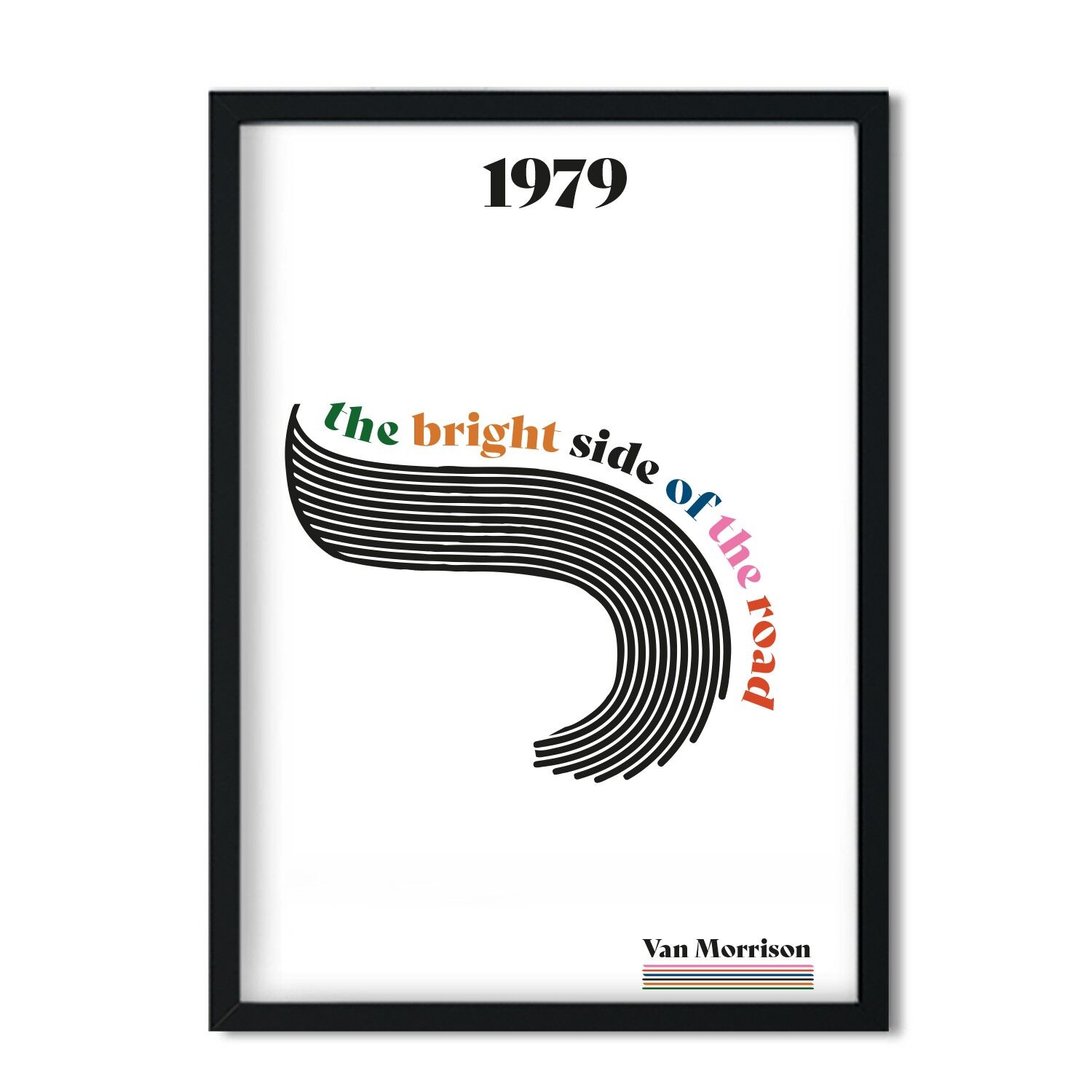 Côté lumineux de la route Van Morrison abstrait Giclée Art Print