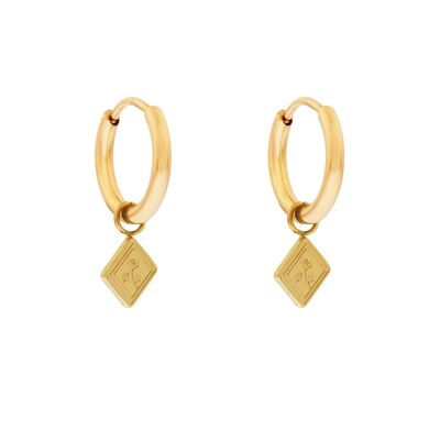 PENDIENTES PLANTA MINIMALISTA - ORO