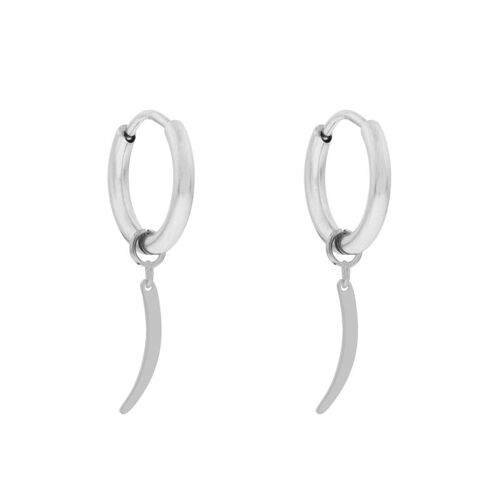 Earrings minimalistic pepper - silver