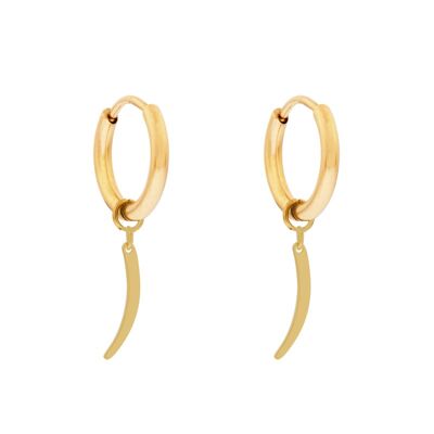 Earrings minimalistic pepper - gold