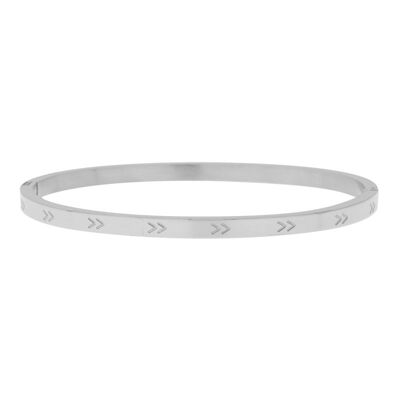 Bangle v - size s - silver