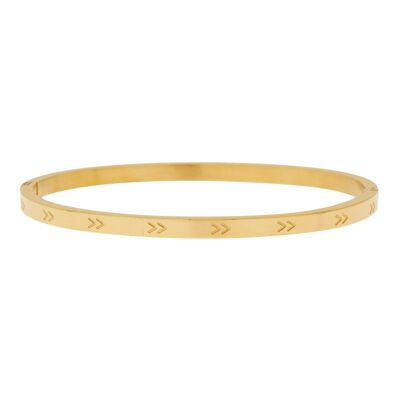 Bangle v - size s - gold