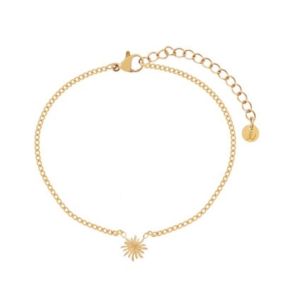 PULSERA SOL FLAMEADO - ADULTO - ORO