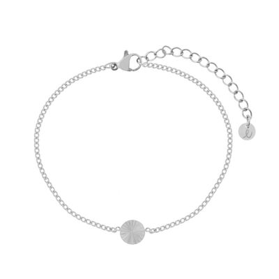 ARMBAND GEVLAMDE MUNT - VOLWASSEN - SILBER