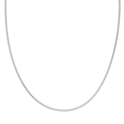 Necklace basic blocks - adult - silver