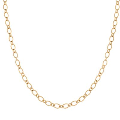 Necklace basic rounds and ovals - adult - gold