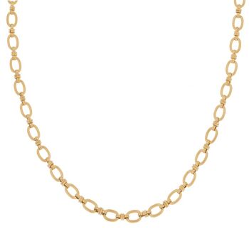 COLLIER BASIC OVALES LIÉS - ADULTE - OR