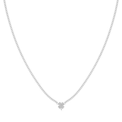 KETTING GEVLAMDE CLOVER - VOLWASSEN - ZILVER