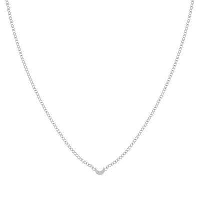 COLLIER LUNE FLAMMEE - ADULTE - ARGENT