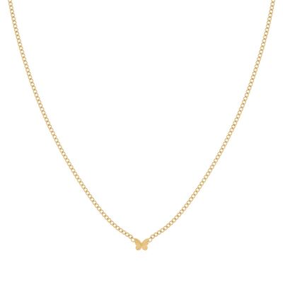 KETTING GEVLAMDE VLINDER - VOLWASSEN - GOUD