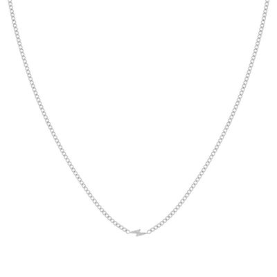 COLLIER ÉCLAIR FLAMMÉ - ADULTE - ARGENT