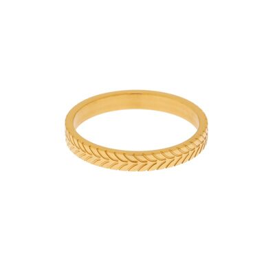 ANILLO FLECHAS FINAS - TALLA 17 - ORO