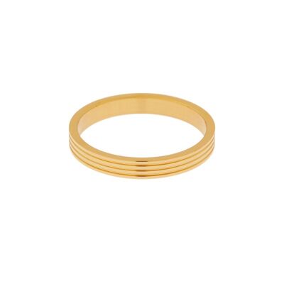 ANELLO LINEE FINE - MISURA 19 - ORO